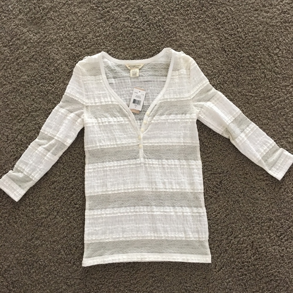 NWT Denim & Supply Ralph Lauren lace henley